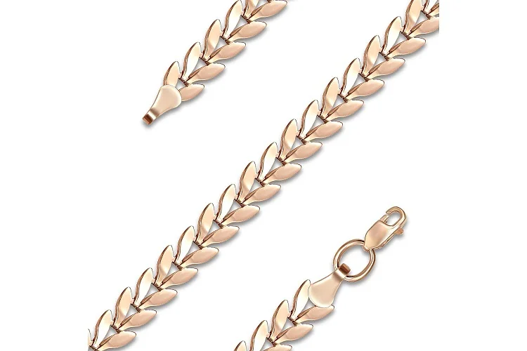 Браслет Веточка из красного золота без вставок