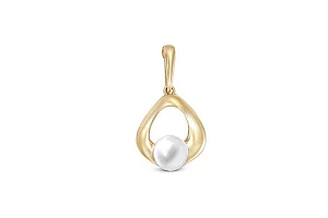 Подвеска из жёлтого золота с жемчугом