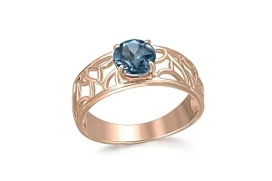 Кольцо из красного золота с топазом лондон