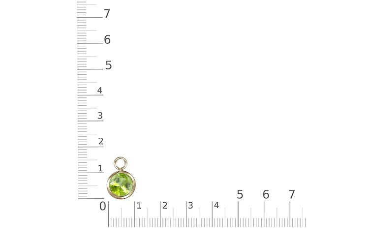 Подвеска серёг-трансформеров из жёлтого золота с хризолитом