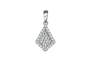 Подвеска из белого золота с 20 фианитами