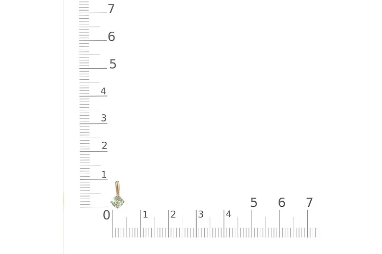 Подвеска из красного золота с аметистом