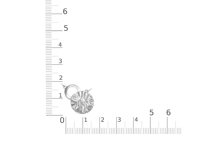 Колье Круг из белого золота без вставок