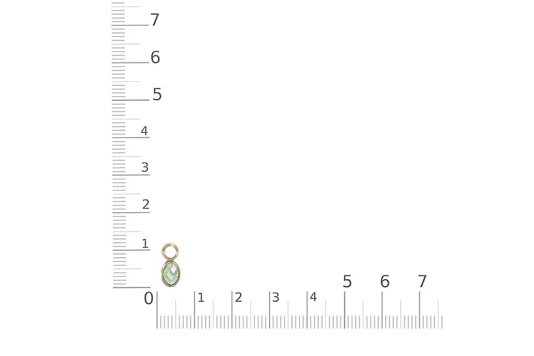 Подвеска серёг-трансформеров из жёлтого золота с кварцем