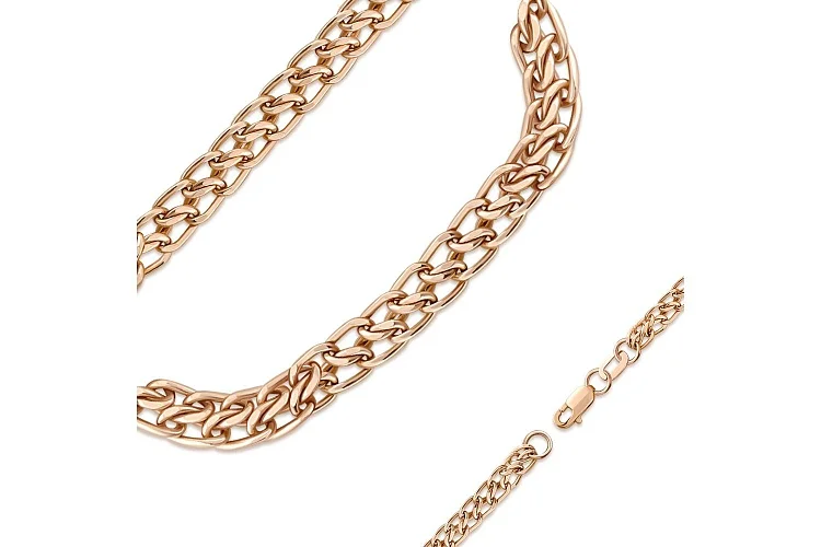 Цепь плетение царь ⌀ нити 0,70 мм  из красного золота