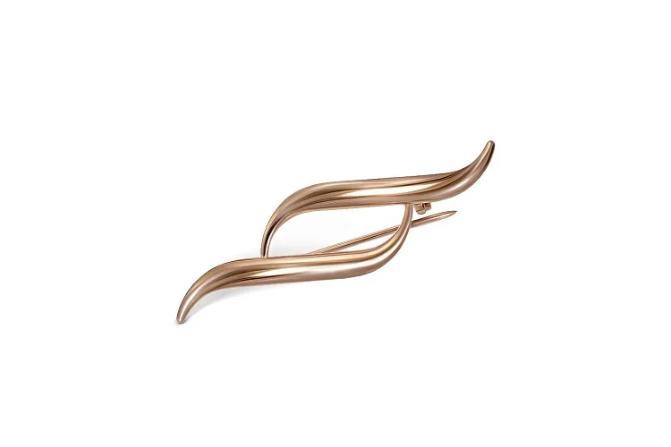 Брошь из красного золота без вставок