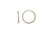 Серьги-конго из красного золота без вставок