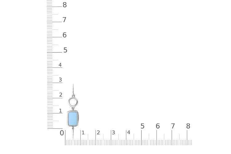 Браслет из белого золота с бирюзой