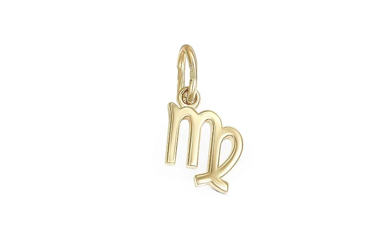 Подвеска Дева из жёлтого золота без вставок