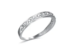 Кольцо Дорожка из белого золота с 12 фианитами