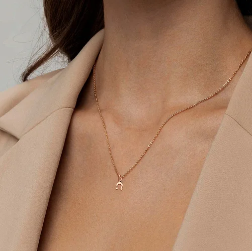 Подвеска из красного золота без вставок