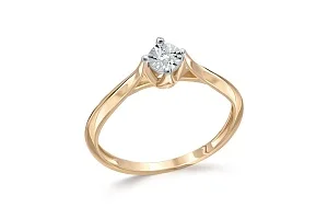 Кольцо из жёлтого золота с бриллиантом
