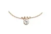 Колье из красного золота с кристаллом swarovski