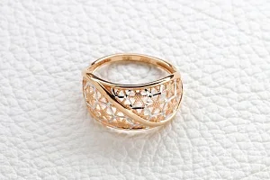 Кольцо из красного золота без вставок