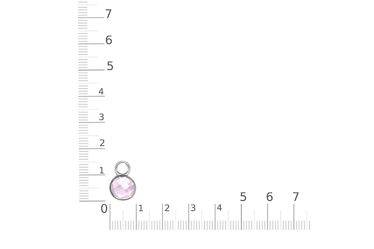 Подвеска серёг-трансформеров из белого золота с кварцем