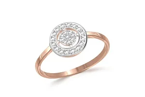 Кольцо из красного золота с 25 бриллиантами