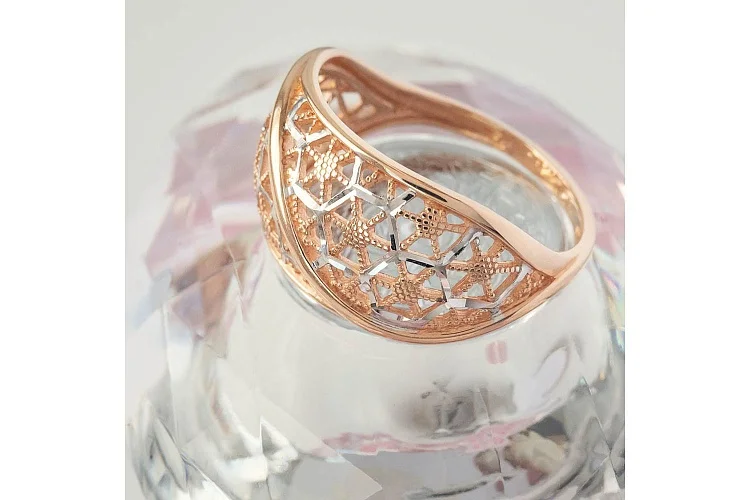 Кольцо из красного золота без вставок