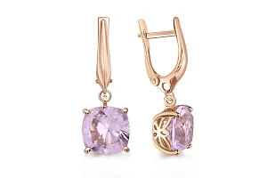 Серьги из красного золота с 2 наноситалами