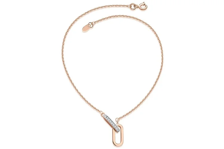 Колье из красного золота с 21 бриллиантами