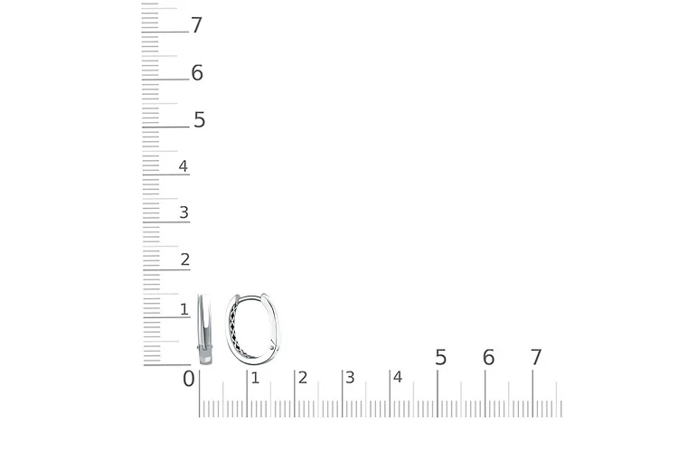 Серьги из белого золота без вставок
