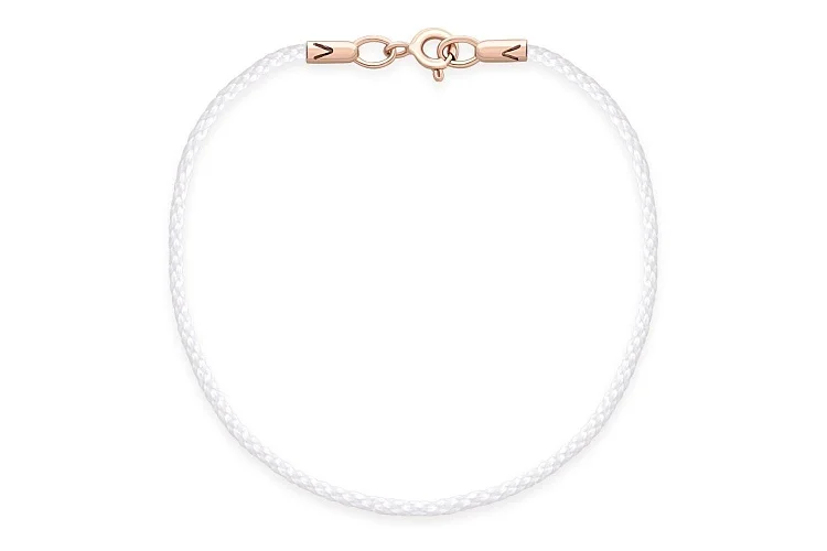 Шнур с замком из красного золота