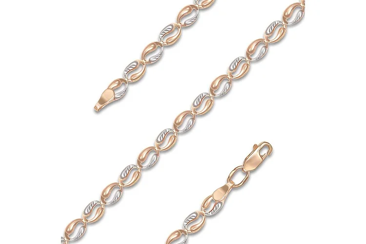 Браслет из красного золота без вставок