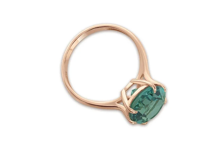 Кольцо из красного золота с наноситалом