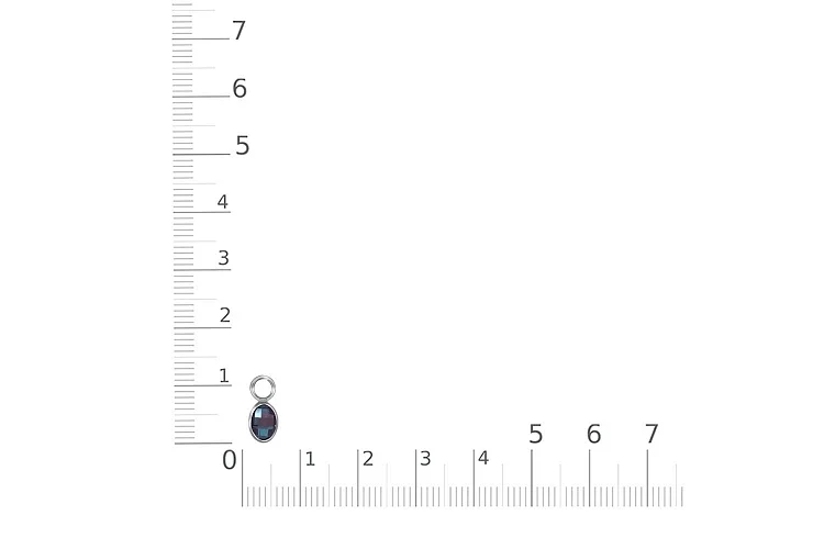 Подвеска серёг-трансформеров из белого золота с александритом