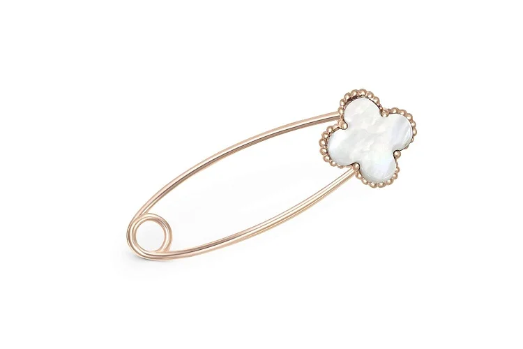 Булавка из красного золота с перламутром