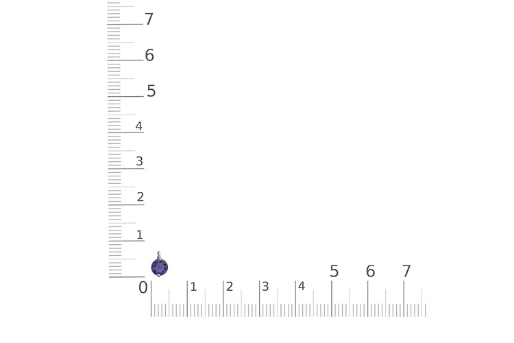 Колье из белого золота с иолитом