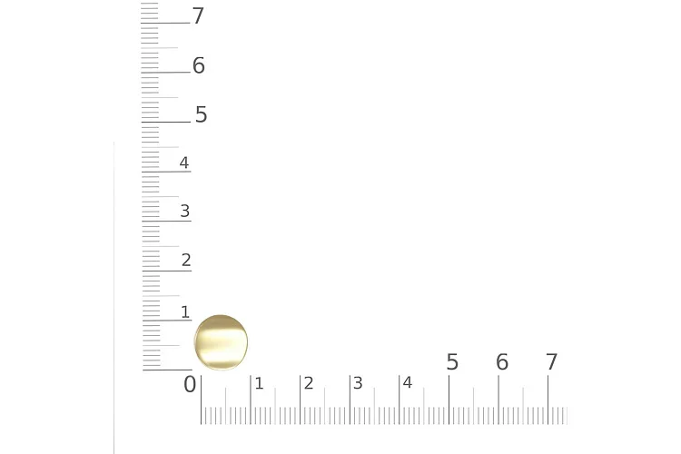 Подвеска Круг из жёлтого золота без вставок