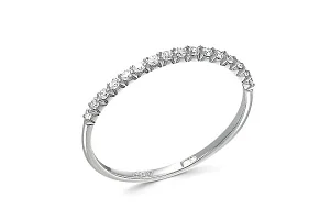 Кольцо Дорожка из белого золота с 16 бриллиантами