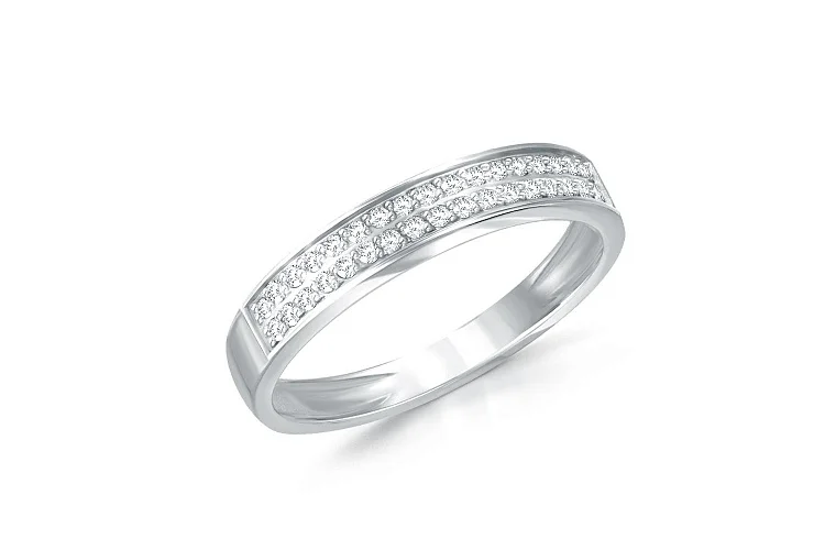 Кольцо Дорожка из белого золота с 34 бриллиантами