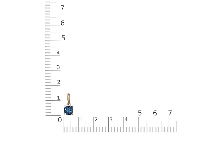 Подвеска из красного золота с топазом лондон