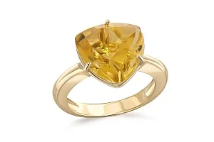 Кольцо из жёлтого золота с цитрином