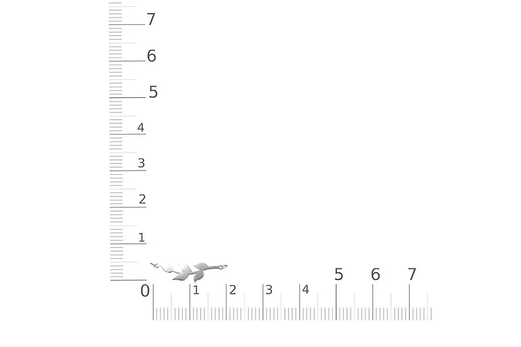 Колье Веточка из белого золота без вставок