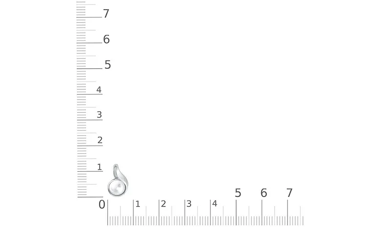 Подвеска из белого золота с жемчугом