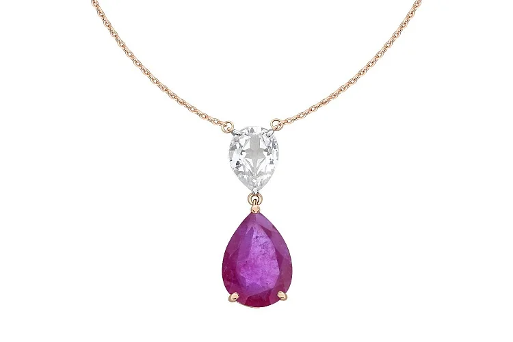 Колье из красного золота с 2 наноситалами