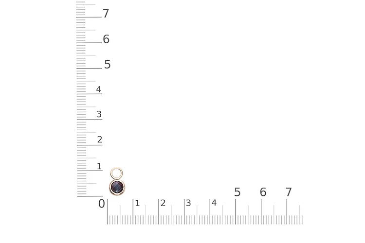 Подвеска серёг-трансформеров из красного золота с александритом