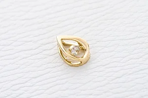 Подвеска из жёлтого золота с фианитом