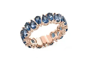 Кольцо из красного золота с 26 топазами лондон