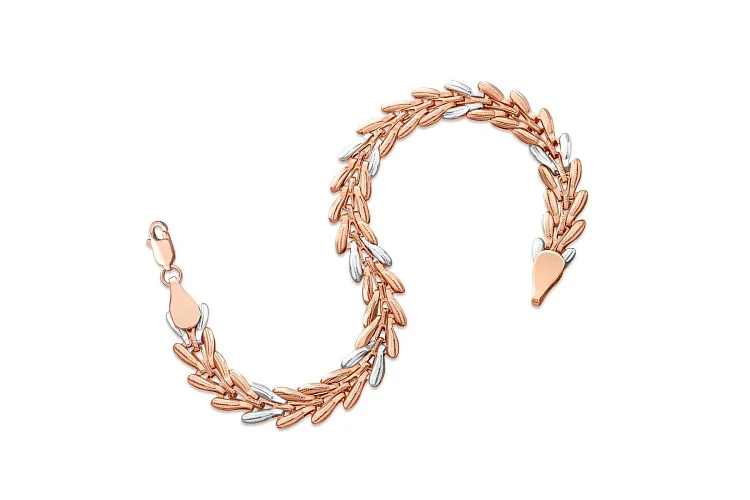 Браслет из красного золота без вставок