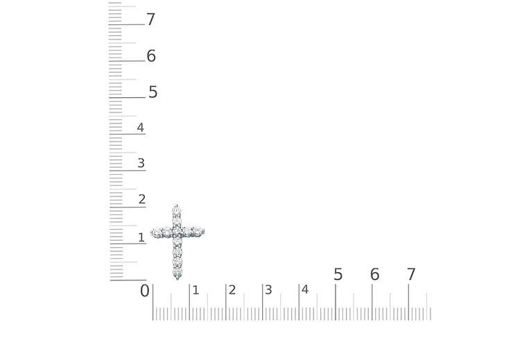 Крест из белого золота с 11 фианитами