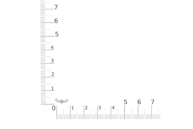 Колье из красного золота с бриллиантом