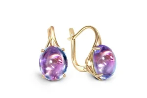 Серьги из жёлтого золота с 2 наноситалами