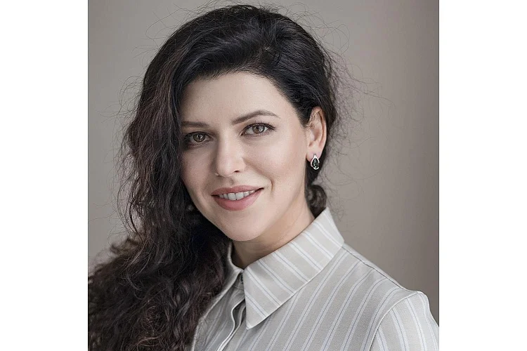 Серьги из белого золота с 2 турмалинами