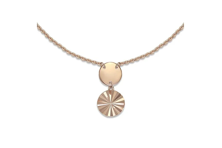 Колье Круг из красного золота без вставок