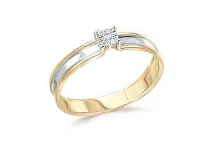 Кольцо из жёлтого золота с бриллиантом