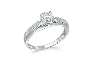 Кольцо из белого золота с 27 бриллиантами