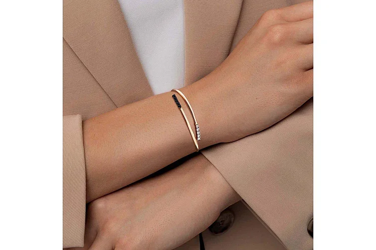 Браслет из красного золота с 5 сапфирами и 5 бриллиантами